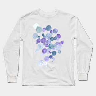 Purple Circles Long Sleeve T-Shirt